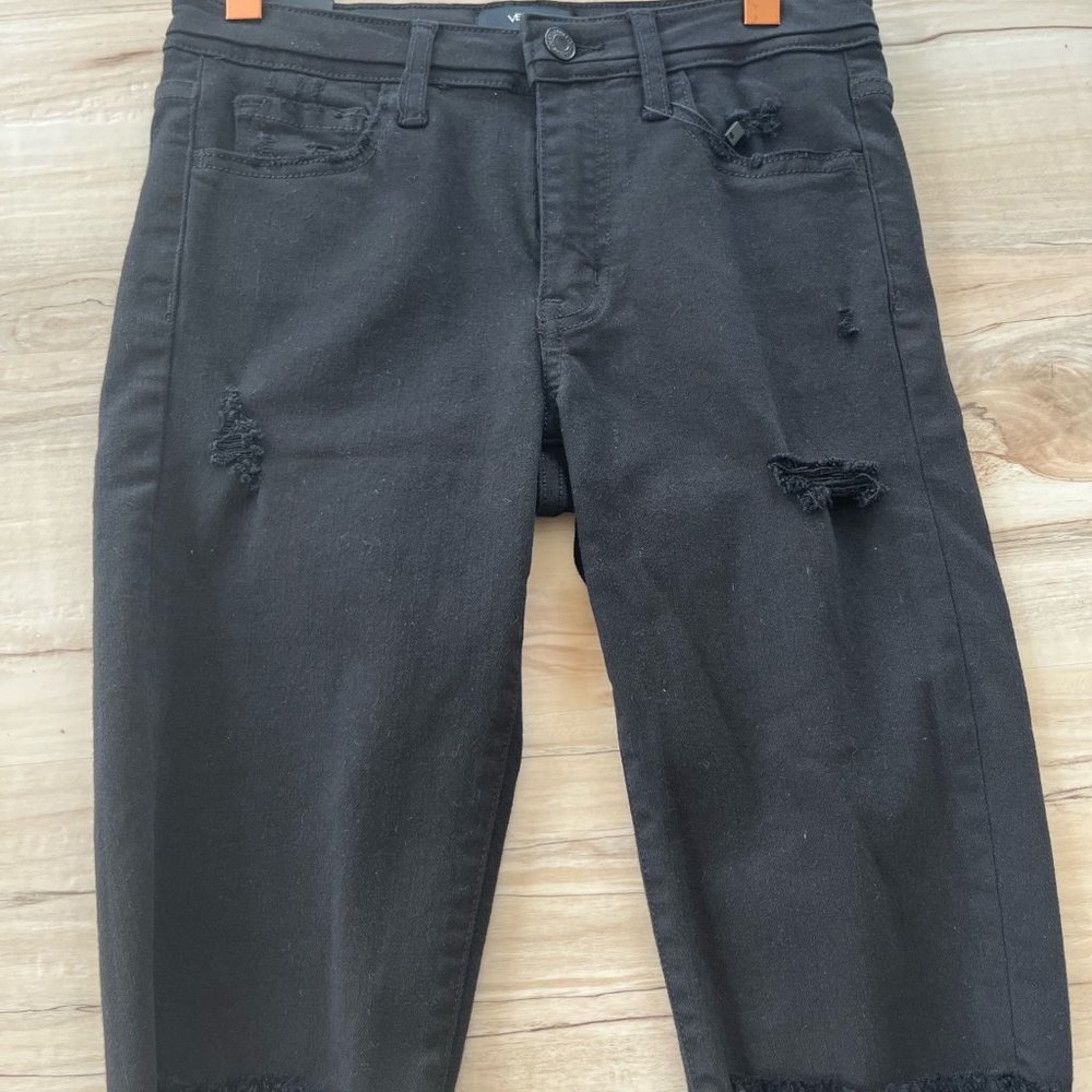 Black Cut Off Jean Shorts